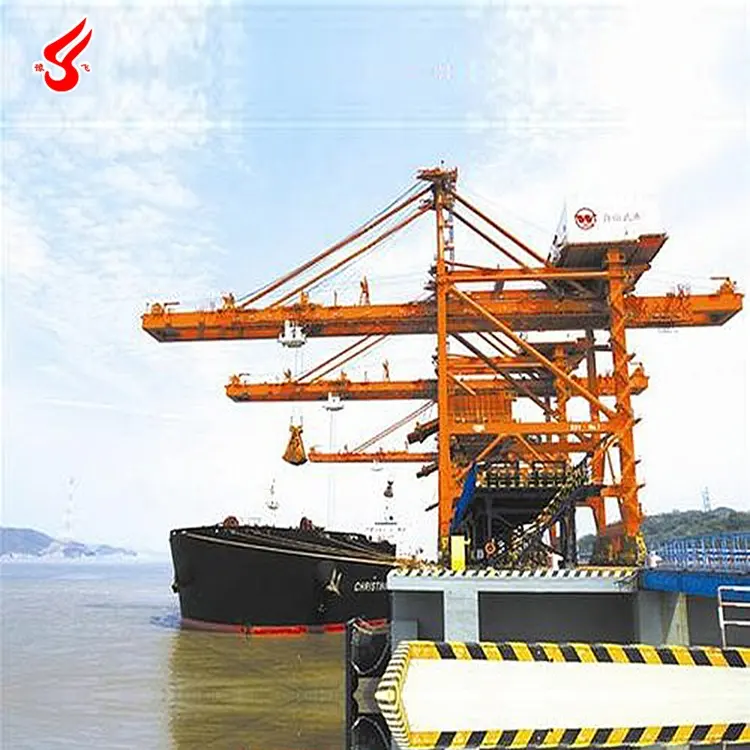 Full Load And High Efficiency 1 To 2500 Tons Bridge Grab Ship Unloader For Bulk Cargo Unloading