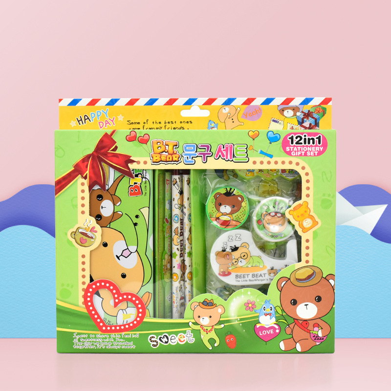Hot Sale Stationery Items School Supplies Student Accessories Gift Kid Kawaii Stationery Sets For teenager girls Children