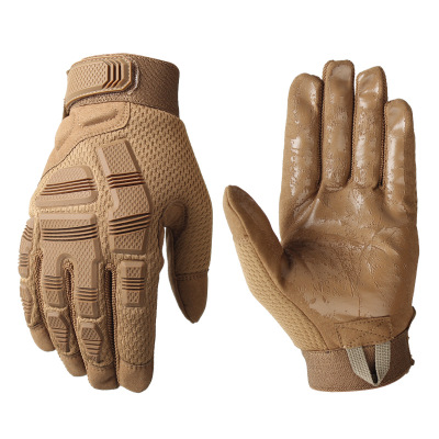 Favorable Price Comfortable Protect Full Finger Touch Screen Hard Knuckle Military Tactical Shock Resistant Outdoor Sport Gloves