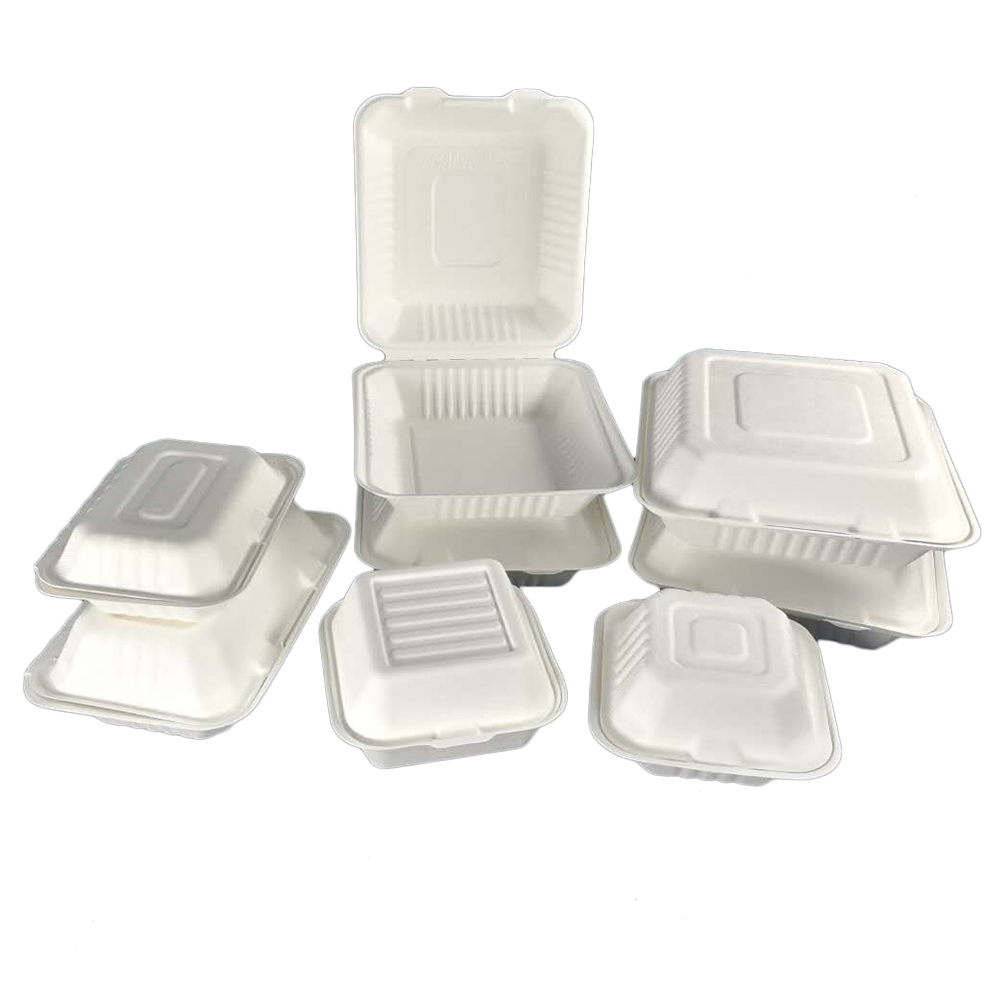 Biodegradable takeaway wholesale eco friendly disposable paper lunch box for food packing