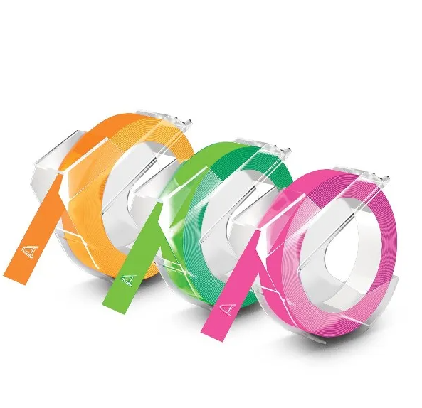 Лента для принтера Dymo Motex E101 1610 12965, устройство для этикеток, этикеточная машина 6 мм, 9 мм, 12 мм, 3 м для Dymo, ленты для 3D тиснения