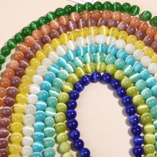 glass beads for jewelry making diy Cats Eye beads Round polished DIY & different size for choice 753432