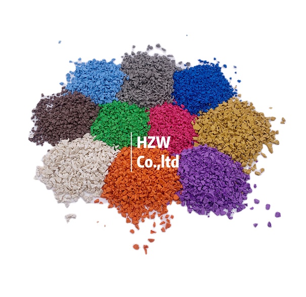color stable epdm granule for playground rubber flooring pour in place rubber surfacing