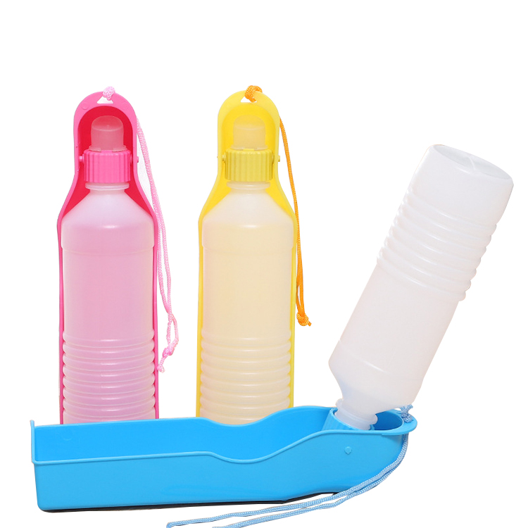 Amazon Best Seller 500 ML Portable Pet Dog Collapsible Travel Water Bottle