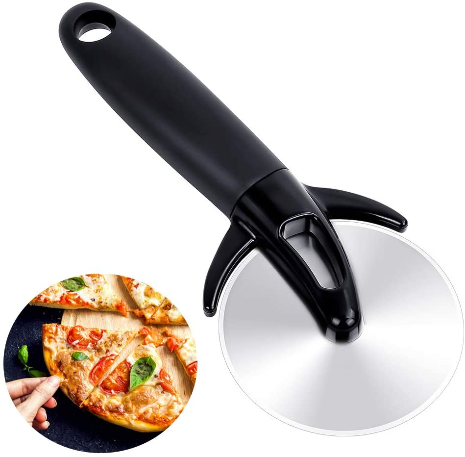 Baking Accessories Waffle Pie Food Cutting Tools Stainless Steel Round Pizza Cutter Wheel