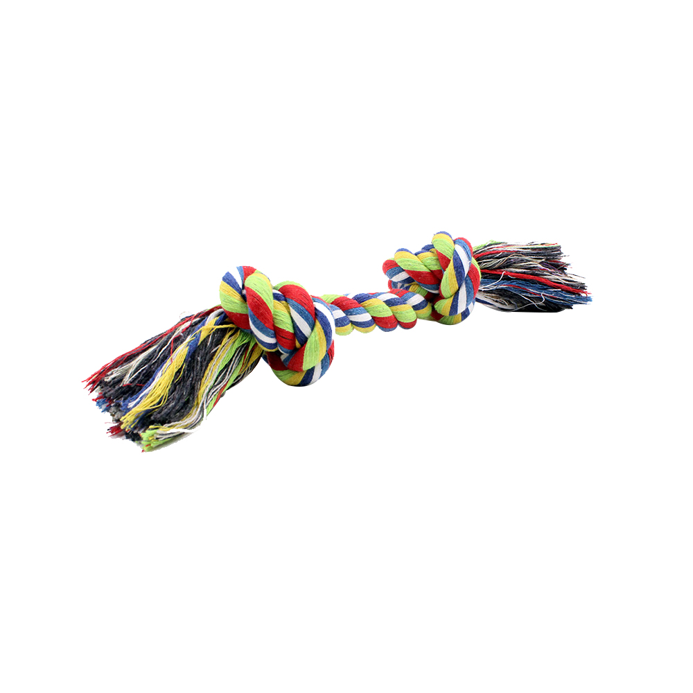 Environmental protection woven cotton rope dental cleaning pet training rope dog toy rubber cotton rope dog toy pet chewing toy