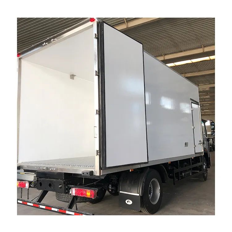 Fresh Fruit Meat Fish Seafood Cold Delivery Refrigerated Fiberglass Van Truck Box