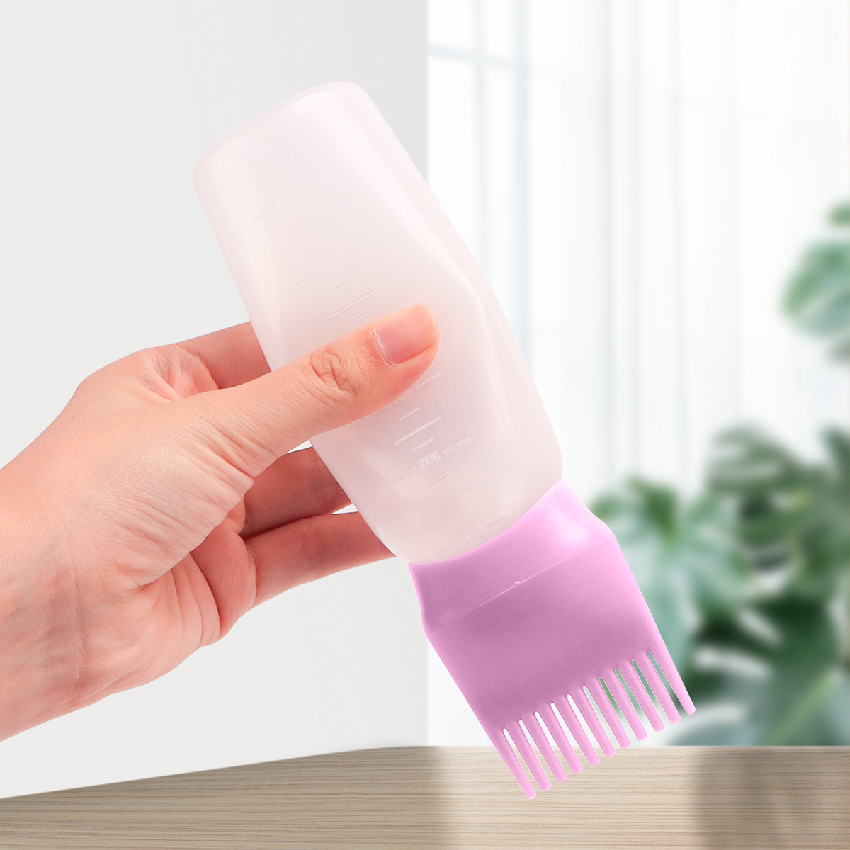 Professional Portable Root Comb Applicator Bottle 6oz 180ml Hairdressing Salon Hair Dye Shampoo Bottle With Brush Comb