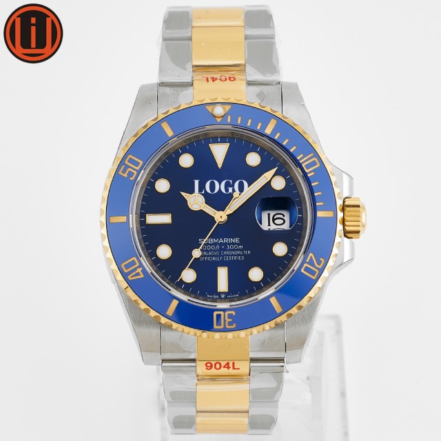 Светящиеся часы Noob V10 ETA, часы из стали 904L, двухцветные, 126613, 41 мм, высококлассные Часы Rolexables