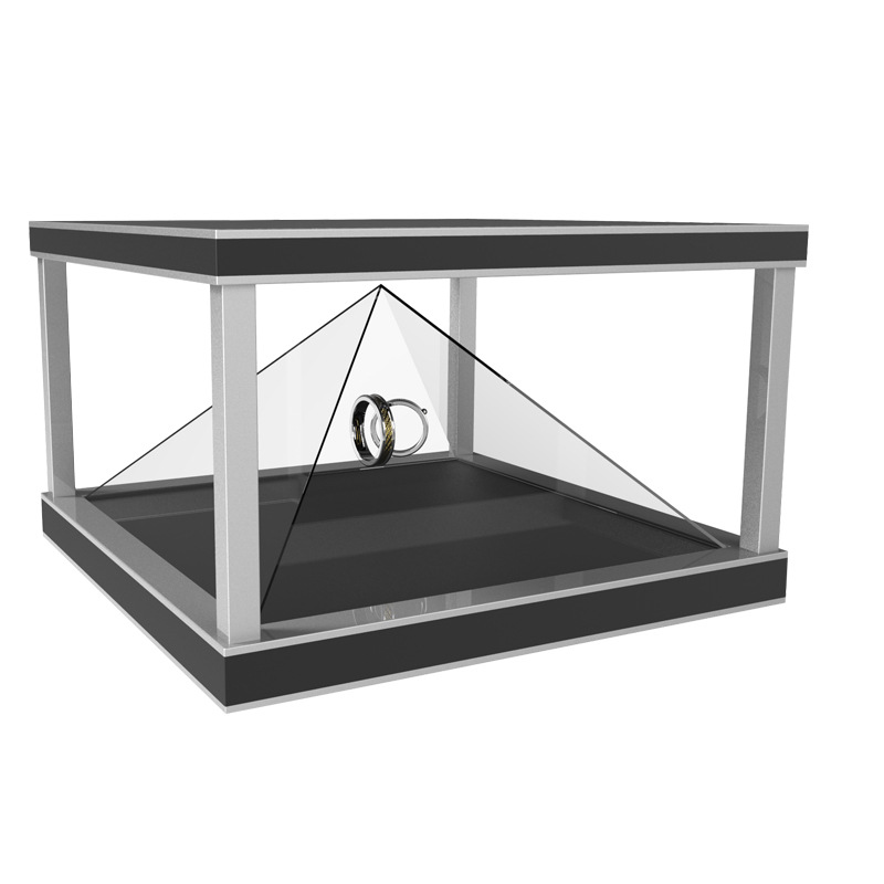 200x200CM 360 degree 3D Hologram Box with 4 sides view, 3D Hologram Display Showcase with programmable lcd display