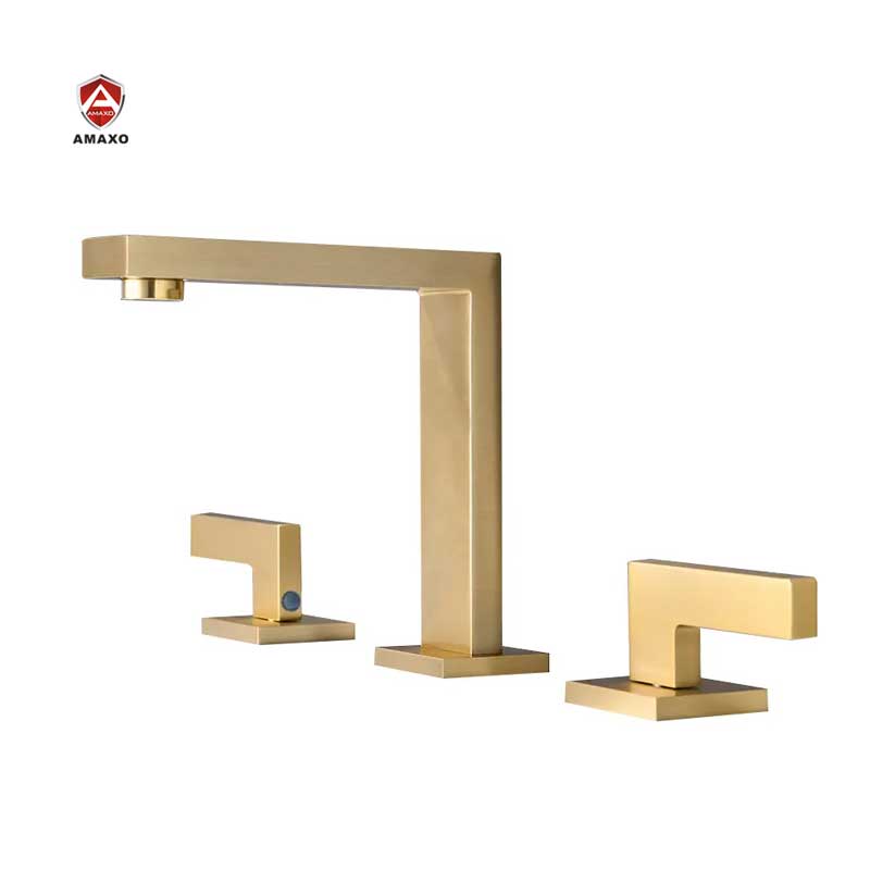 3 Hole Antique Brass Bathroom Basin Mixer On The Table Faucet for Basin Tap