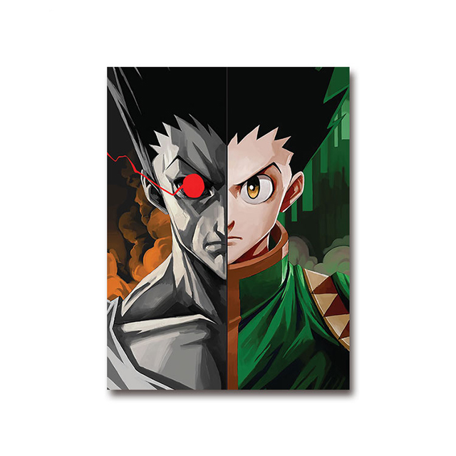 3D светящаяся печать аниме плакат Hunter x Hunter 3D с тройным переходом картины Flip 3D настенные художественные принты Настенный декор