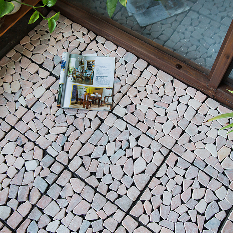 Stone DIY Tiles for balcony,WPC decking