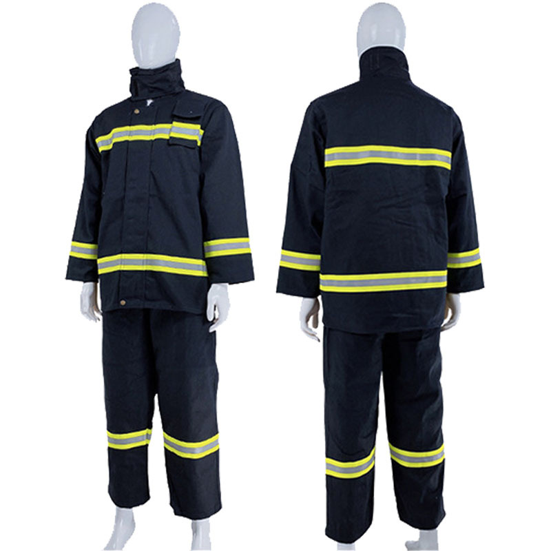 High Quality Visibility Heavy Forest Fire Workwear Structural Firefighter Suit Fire resistant material uniforms for men