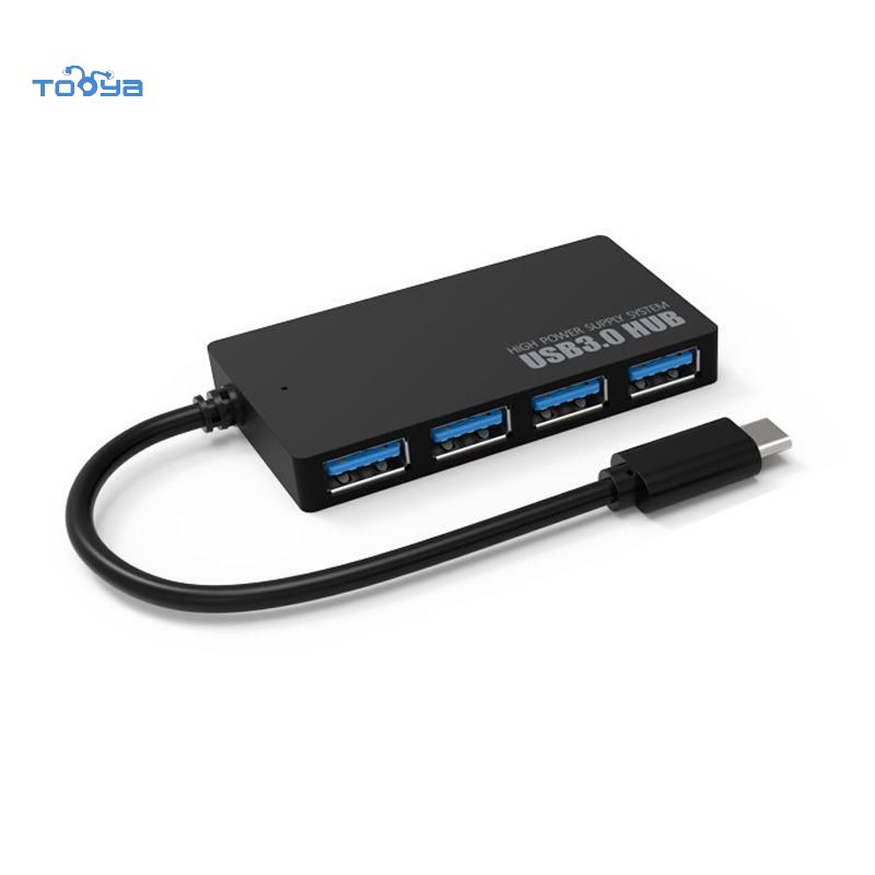 Tooya A05 Высокое качество 4-портовый USB 3,0 концентратор сплиттер адаптер usb Type-C, компьютер разветвитель периферия аксессуары usb-концентраторы