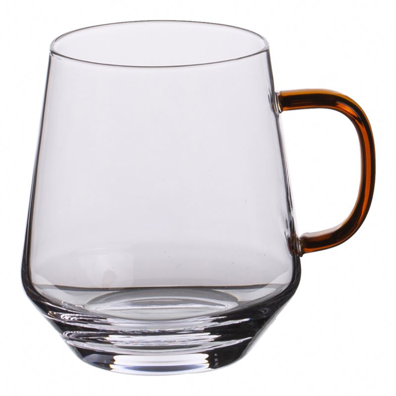 Chengde supplier good morning coffee glass mug gift 37cl for cold drinks