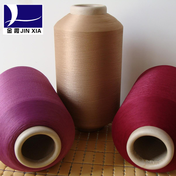 JINXIA 150D/144F Dope dyed polyester textured yarn dty knitting yarn