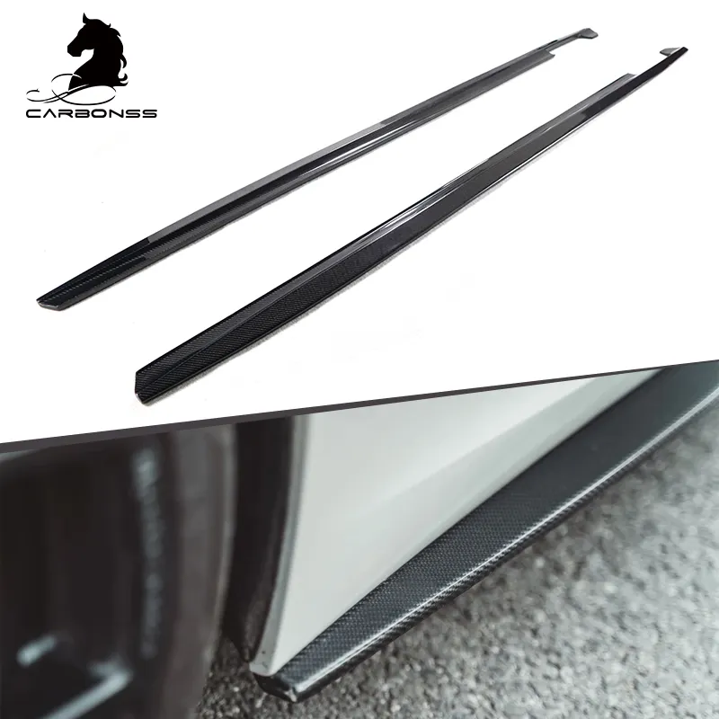 Carbon Fiber Side Skirts Extensions CMST Type For BMW 3 Series G20 2019+