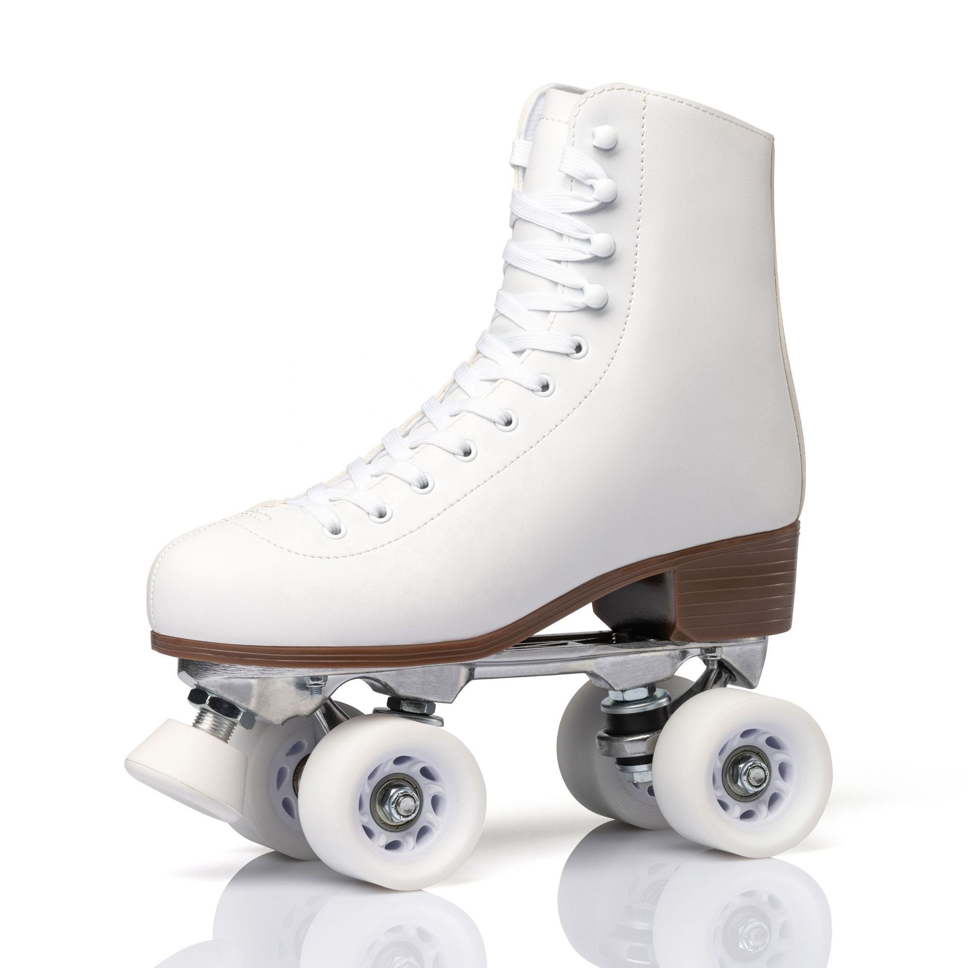 Professional rink roller skates PU wheel Aluminum alloy plate quad roller skates shoes