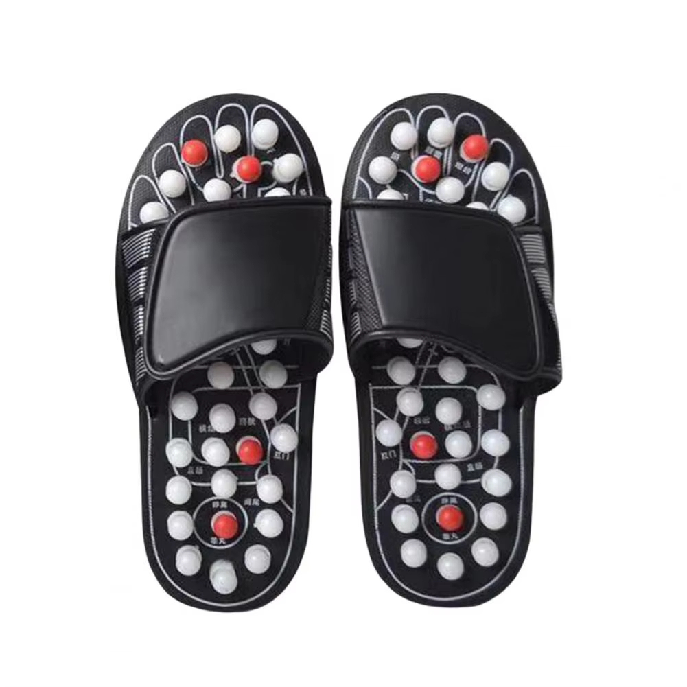 Female Foot Health Massage Slippers Acupressure Therapy Medical Rotating Percussion Pain Relief Feet Massage Shoes