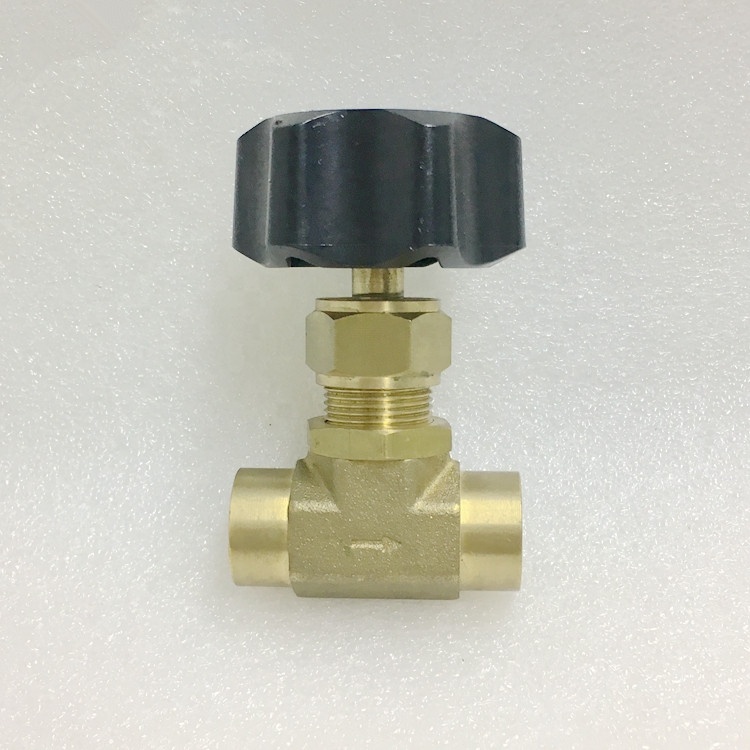Китай производитель 1/4NPT Латунь 2 way игольчатый клапан