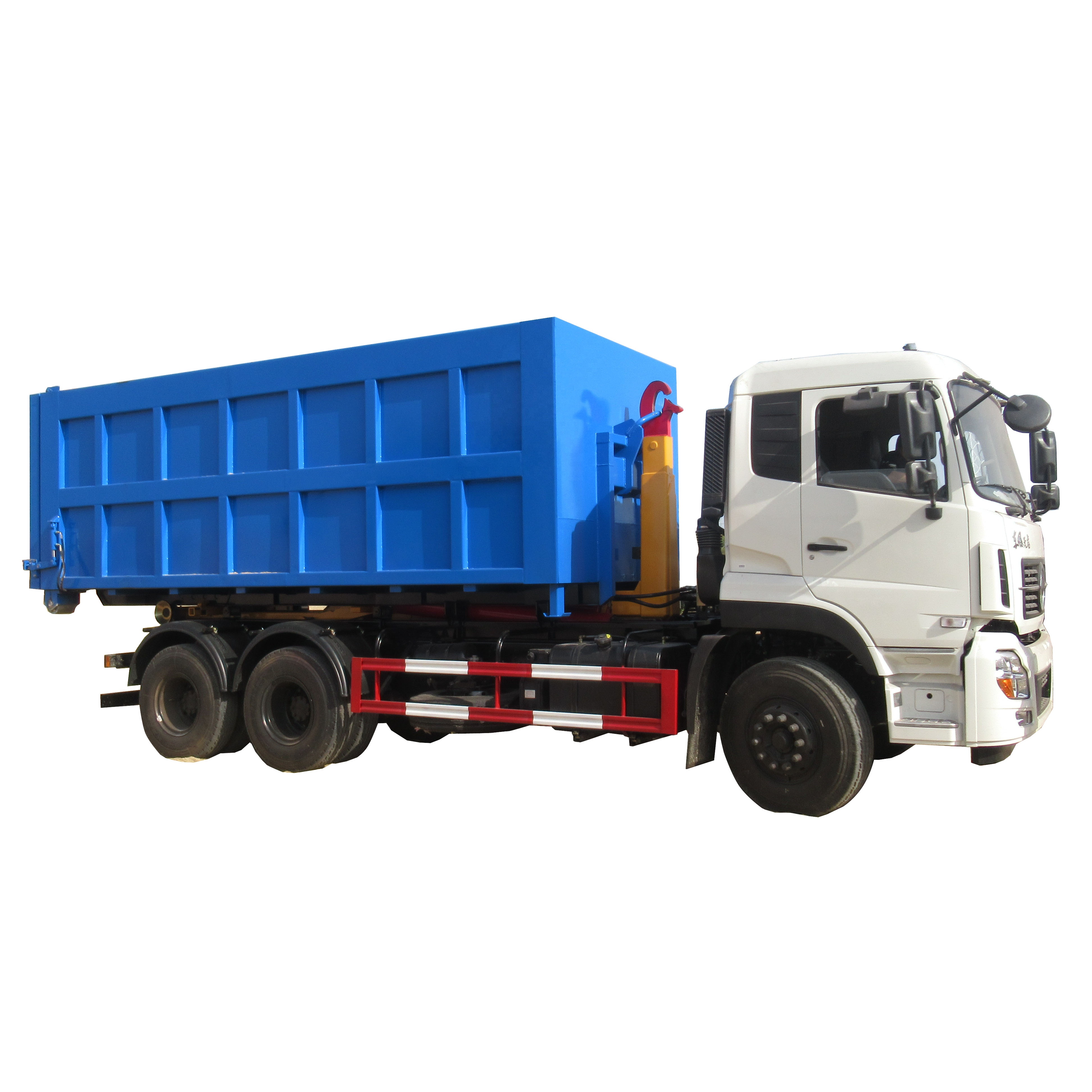 Dongfeng 6x4 задний погрузчик, подъемник для мусоровоза, контейнер с крючком, гидравлический подъемный рулон на рулон, крючок для грузовика, 20 тонн