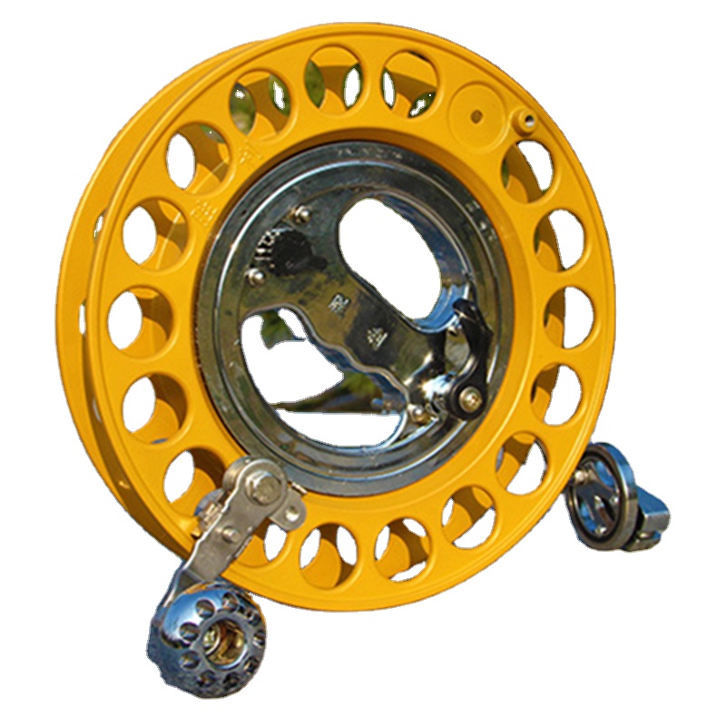 High Quality Adult 28 cm Aluminum Anti-reverse Large Kite Reel Outdoor Wheel With 600 meters Kite Line Outdoor Sports Flying