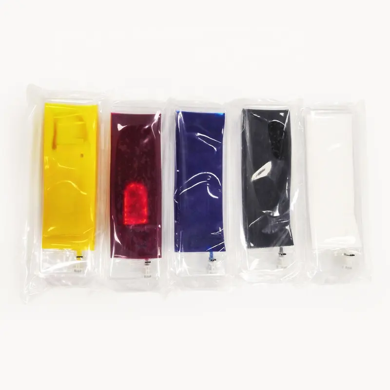Ocbestjet 5 Colors 380ML/PC For Brother PC Gt3 Ink GT-381 GT3 GT-381 DTG White Ink For Brother Dtg Printer