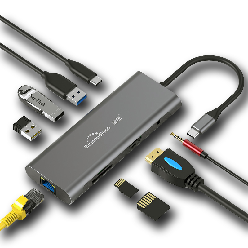 Guanchen TB4 USB портом Thunderbolt 4 многопортовый док-станция 4K ссылка 14-в-1: концентратор слот SSD для Macbook Intel Сертифицированный