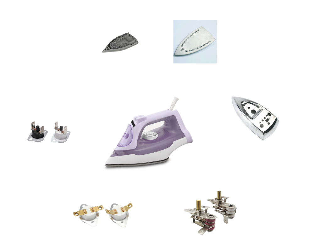 Hot Selling House hold CKD Stainless Temperature Control Electric Steam Iron For Clothes Spare Parts