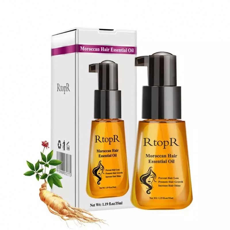 RtopR 35ml Moroccan Prevent Hair Loss Product Hair Growth Essential Oil Hair Care Nursing