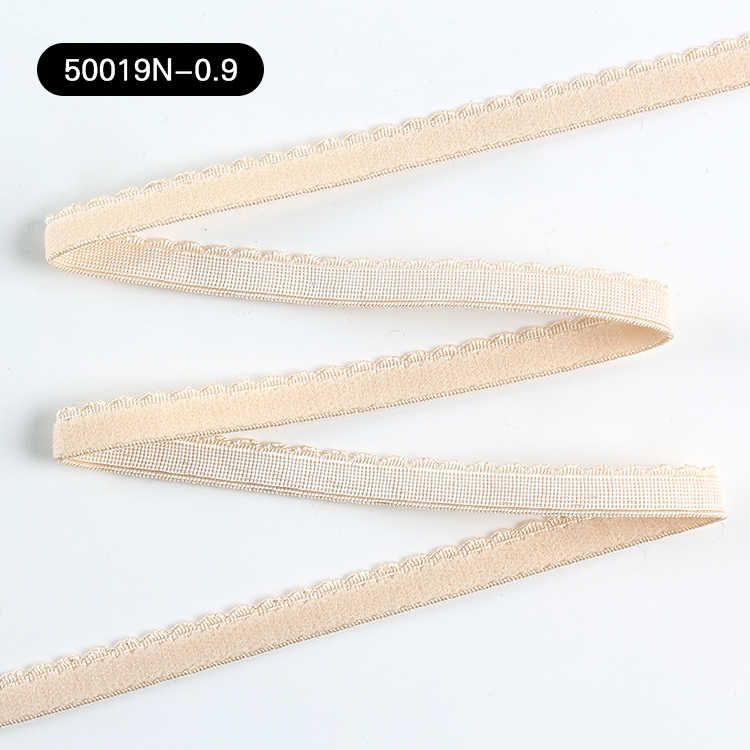 Competitive price crescent plush women lingerie bra elastic band shoulder straps picot underwear decorative waistband elastic