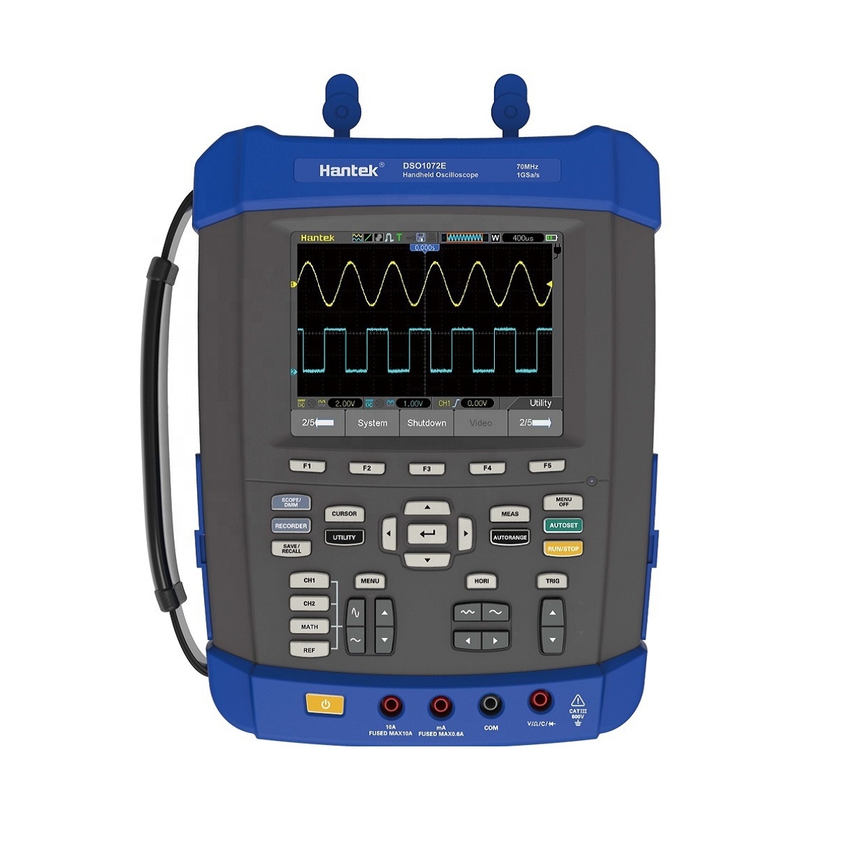 Hantek DSO1072E 1102E 1152E 1202E Ручной осциллограф пять в одном мультиметр анализатор спектра регистратор данных Частотомер