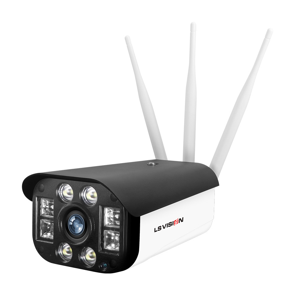 LS Vision 2 мегапикселя Открытый беспроводной Wifi 3G 4G LTE IP солнечная панель камера