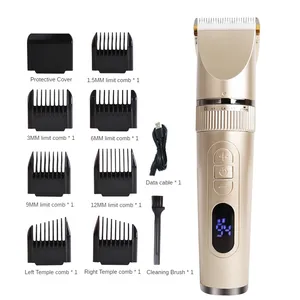 Usb Low Noise Waterproof Personalized Magnetic Cordless Bald For Men Only Electric Hair-Clipper