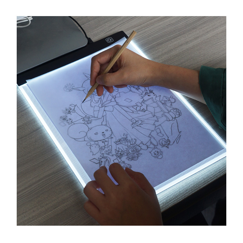 Illuminated 3 Level Dimmable Table Trace Cheap Ultra Slim Drawing Copying Box Tracing Board Led Light Pad For Diamond Painting