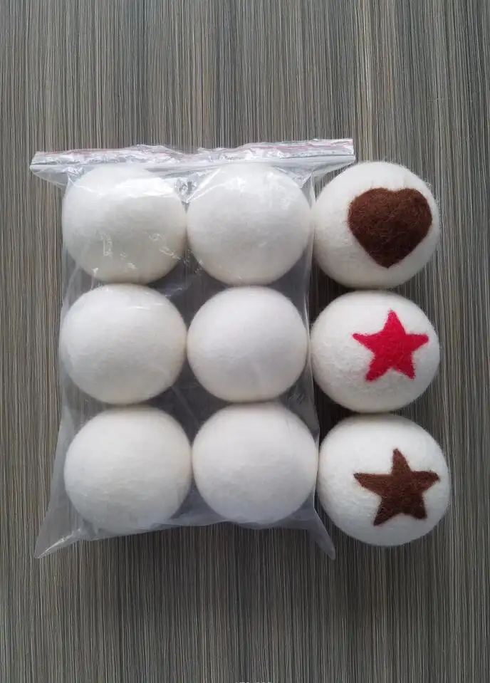 Dryer Wool Balls Customized Packaging 100% New Zealand Wool Organic Dryer Balls