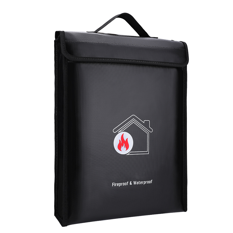 Amazon Waterproof Tote File Bag Money Safe Bag Fireproof Document Bag
