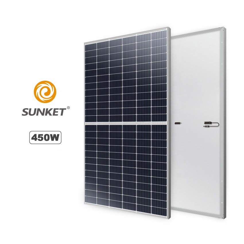 Sunket Лидер продаж полуэлементный PV модуль моно 440 Вт 445 Вт 450 Вт 455 Вт солнечная панель 9BB 144 элементов