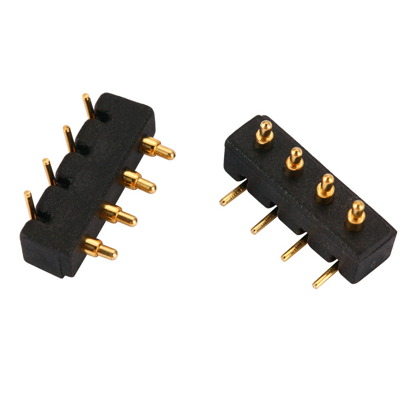 Оптовая продажа 4Pin изгиб 90 градусов Весна пружинный контакт Пружинные контакты SMT/SMD разъем для мужчин и женщин пружинный контакт Пружинные контакты SMT/SMD магнитный разъем для Смарт Носимых