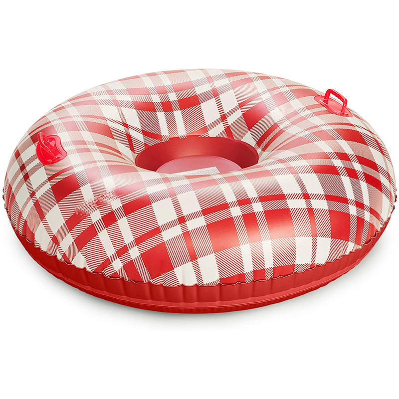High quality pvc plastic inflatable snow tube inflatable snow sled tube