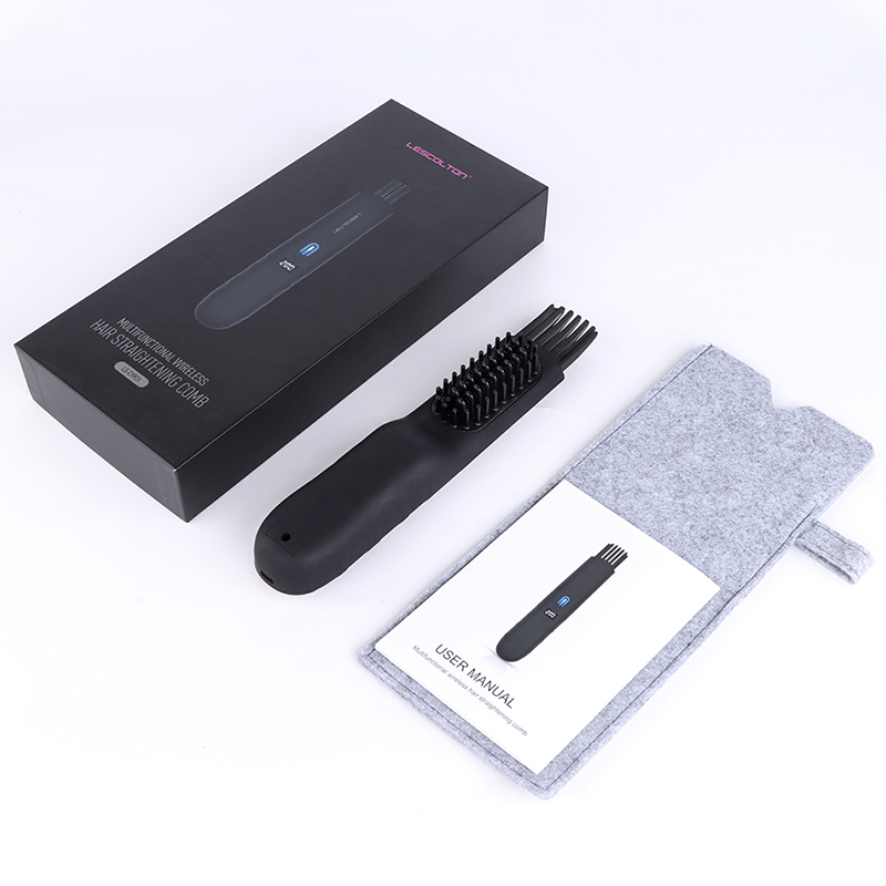 Deluxe Beard Straightener for Men Ionic Beard Straightening Comb Anti-Scald Feature Hair Straightener for Men