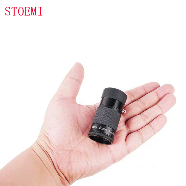 STOEMI 8112 4X портативный карманный монокулярный телескоп с коротким фокусом для наблюдения за коротким и дальним диапазоном