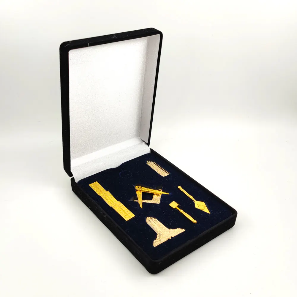Подарочный набор Masonic, масонский синий домик, инструменты Freemason, миниатюрный Рабочий набор инструментов в бархатной коробке