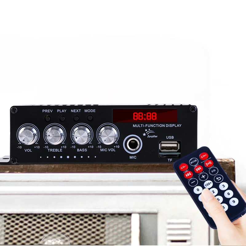 MA-130 DC12V черный Автомобильный усилитель с микрофоном bt usb tf fm