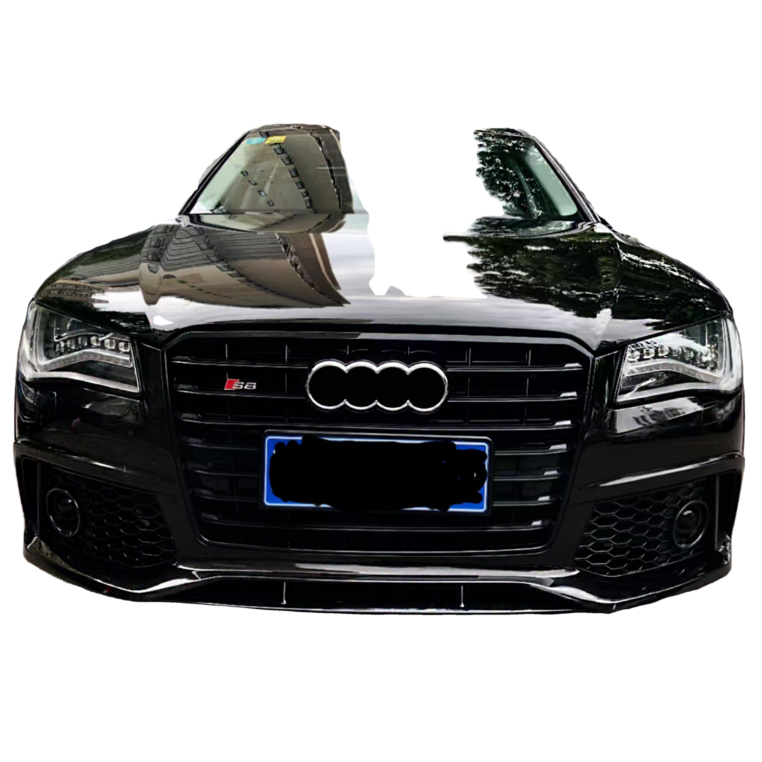 Авто pp передние бамперы с решеткой для audi D4 A8 A8L facelift S8 rs8 стиль сетки гриль тела наборы 2011-2018