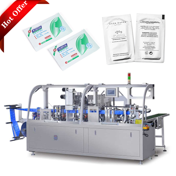 Customizable High Speed Automatic Single Wet Tissue Wip es Packaging Machine