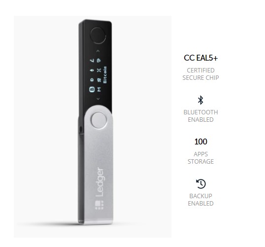 Ledger Nano X криптовалюта аппаратные средства кошелек Blockchain BTC портмоне