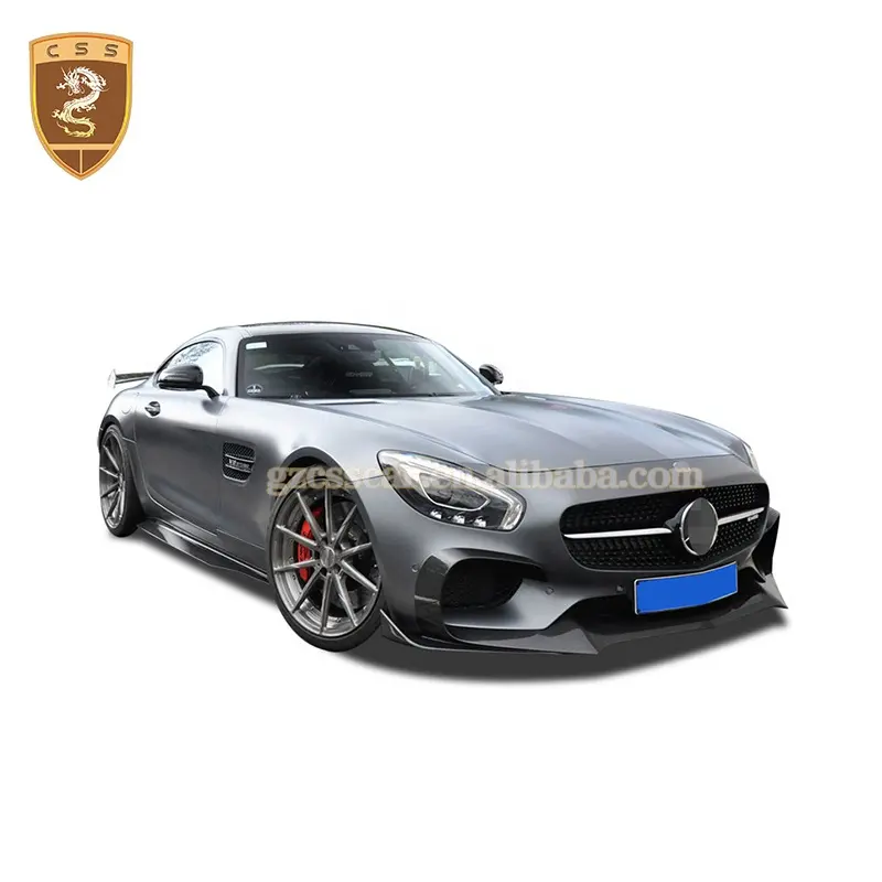 Carbon Fiber Renntech Style Front Bumpers Rear Diffuser Body Kit For Mercedes Bens Amg Gt Gts