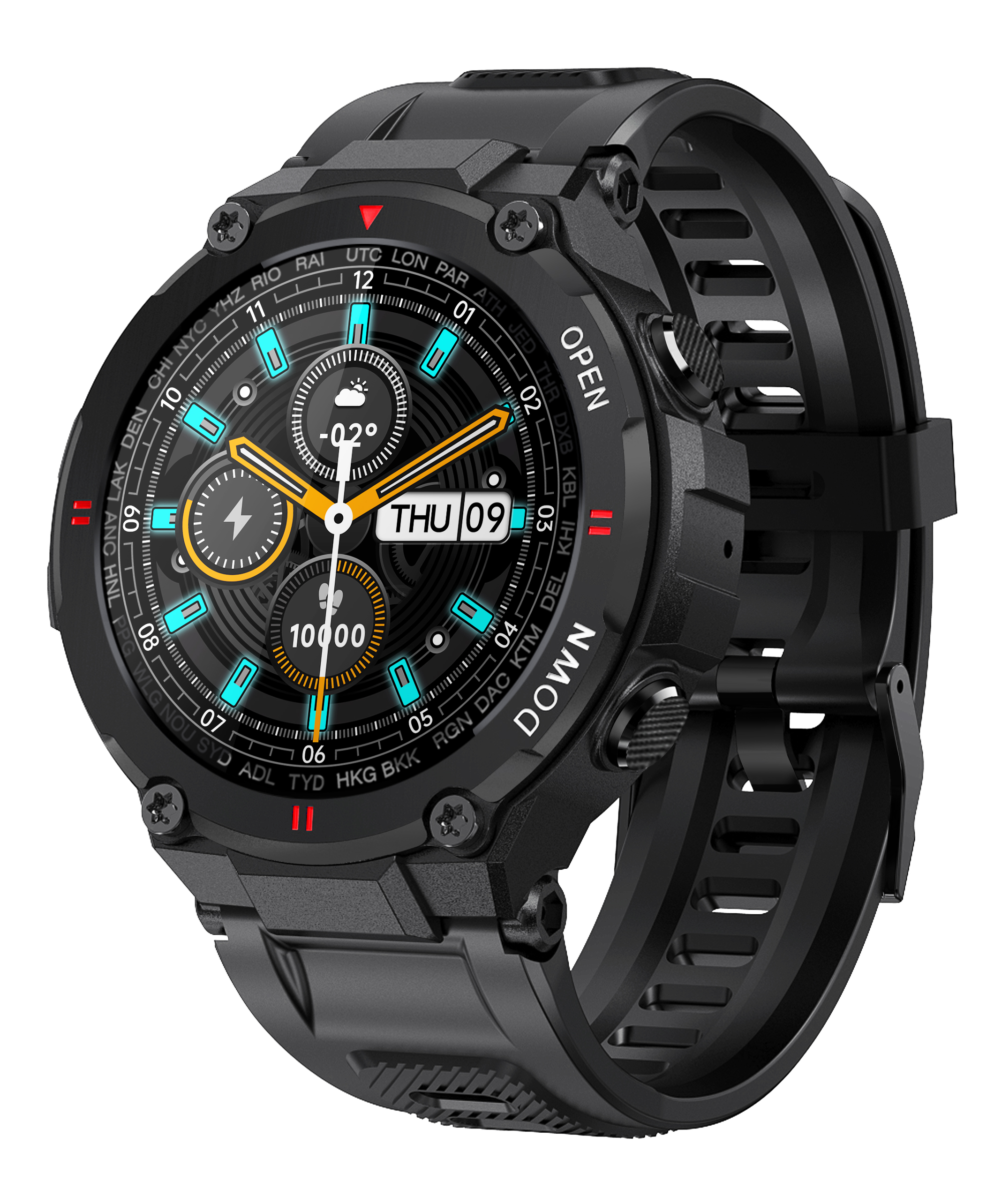 Смарт-часы CACGO K22, 2021, сенсорный экран, фитнес-трекер, артериальное давление